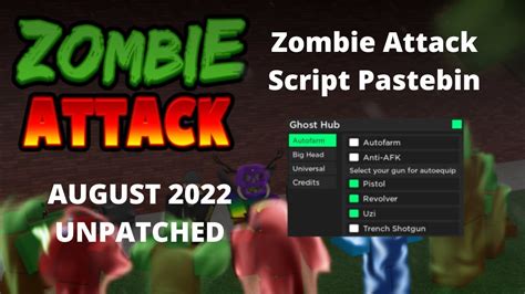 Features: Auto Farm (Level Based) Quest - Not Auto (None) Auto. . Zombie attack script pastebin 2022